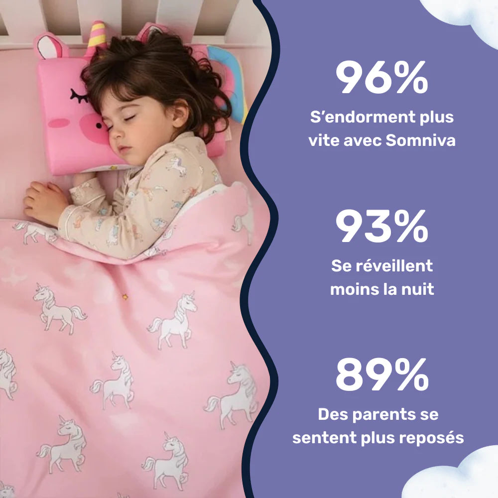 Oreiller apaisant enfant pour un sommeil calme