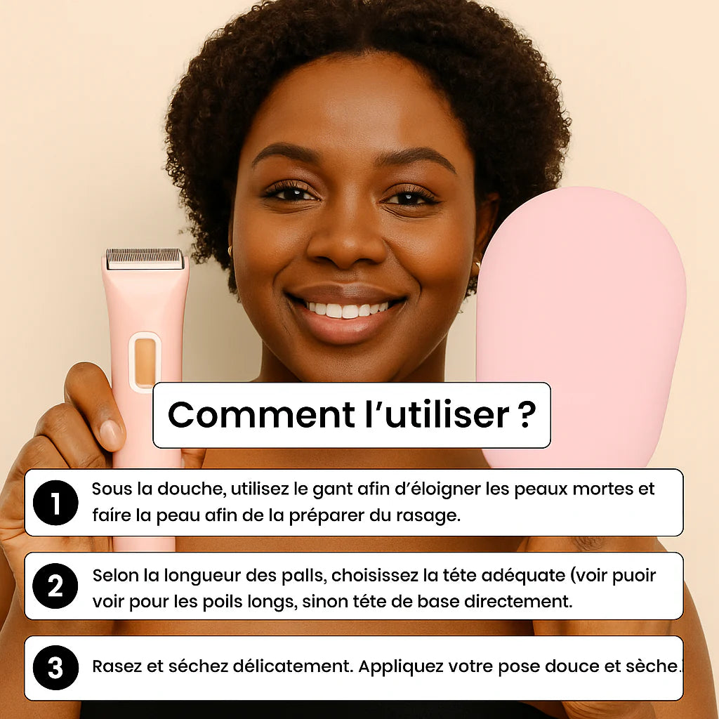 Rasoir Électrique Intime Femme 2-en-1