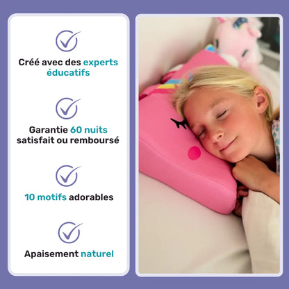 Oreiller apaisant enfant pour un sommeil calme