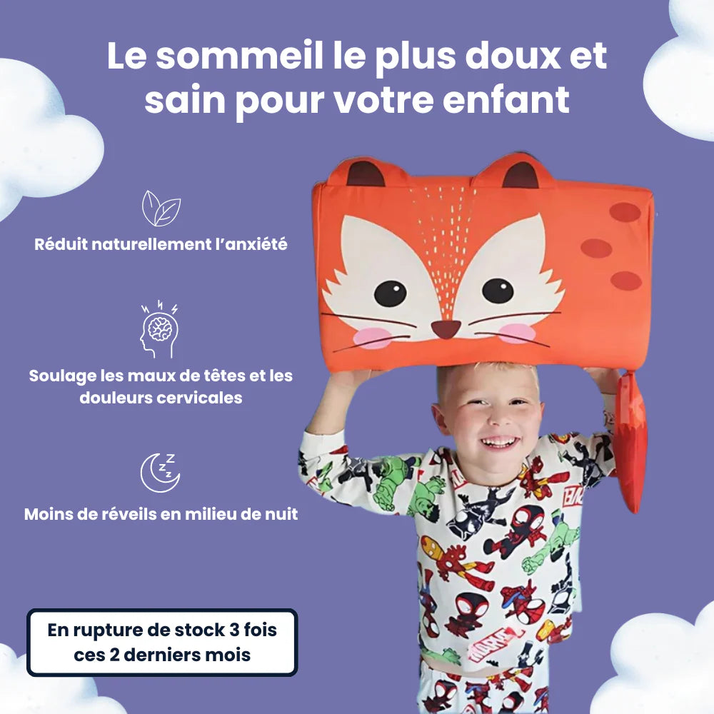 Oreiller apaisant enfant pour un sommeil calme