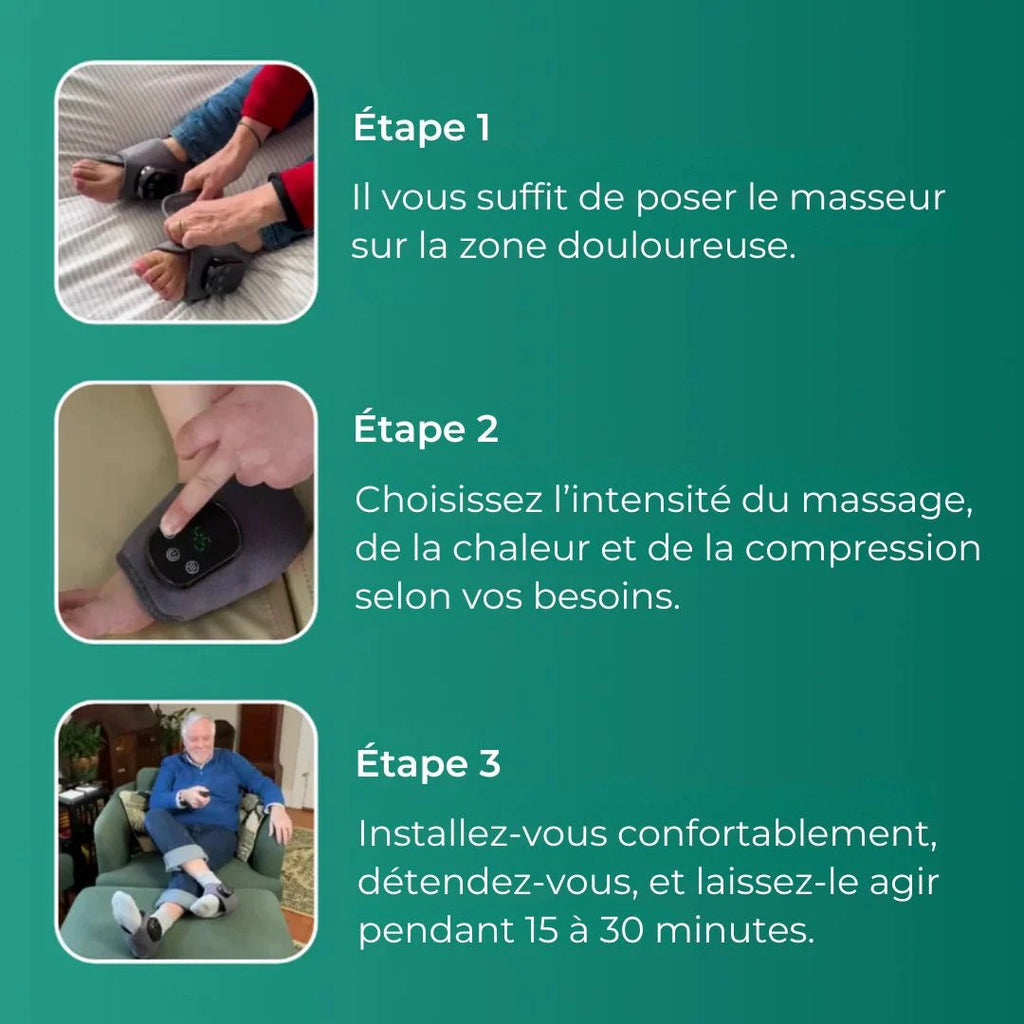 ThermoMasseur Magique Pieds Heureux