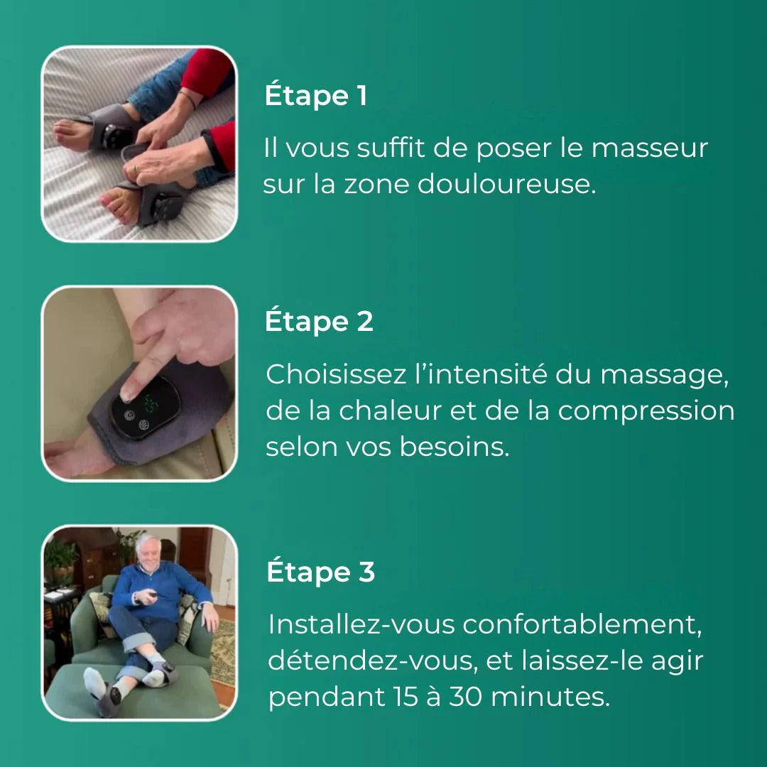 ThermoMasseur Magique Pieds Heureux